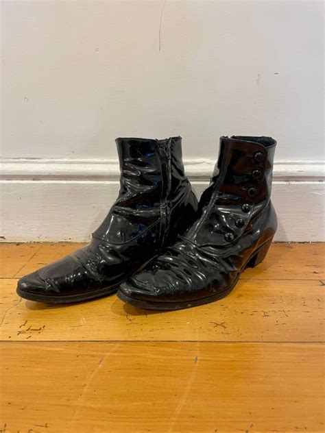 dior homme patent leather boots|men's Dior shoes.